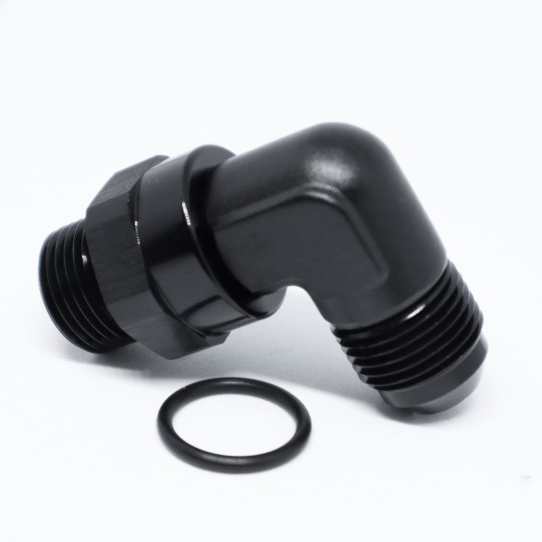 ORB-12 O-ring Boss AN12 12AN  to AN16 16AN  Male Adapter Fitting Black