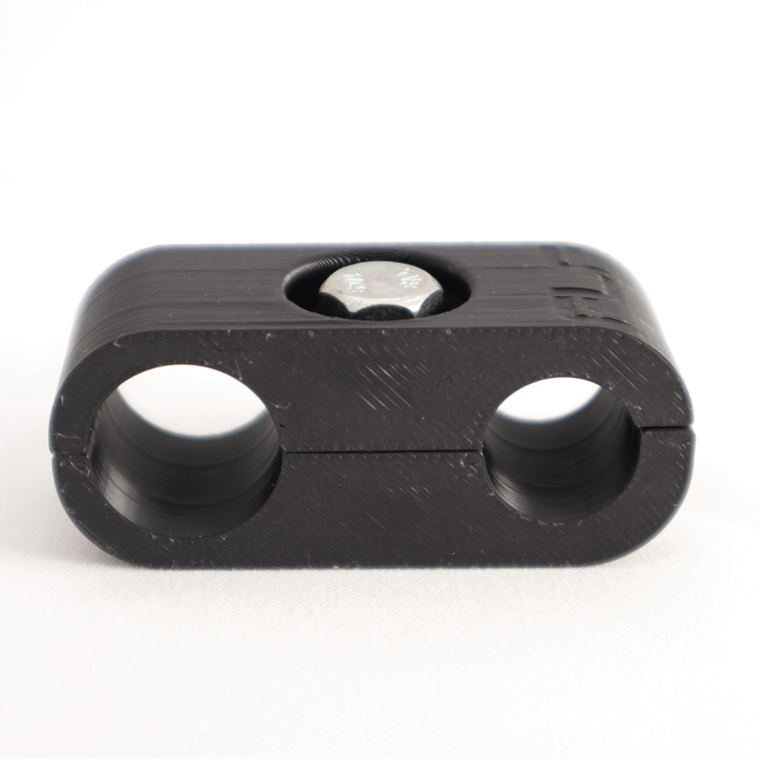 thumbnail image 2 of Mountable Dual Hose Separator – 17mm For NYL-8AN – Finish Line Factory CLAMP-MDHS-17MM 2 of 3