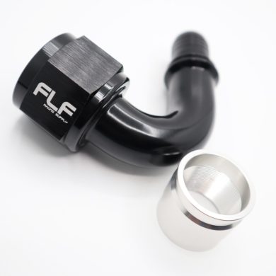 Crimp-On AN PTFE Hose End - 120 Degree