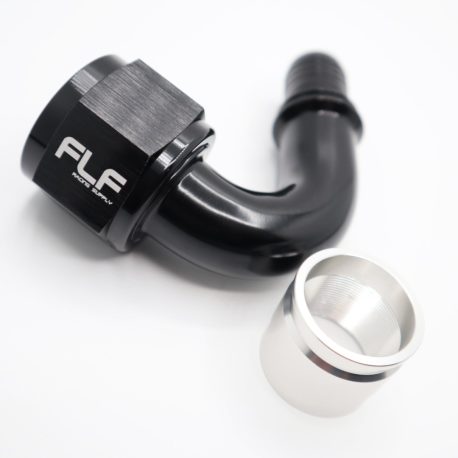 Crimp-On AN PTFE Hose End - 120 Degree