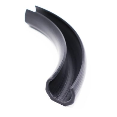 Hose Guide (Braided Rubber) - 90 Degree